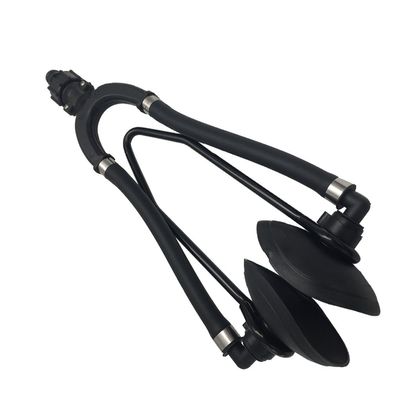 jojomis Outboard Boat Dual Water Feed Motor Flusher, Universal Round Ear Muff Cup for Engine Maintenance