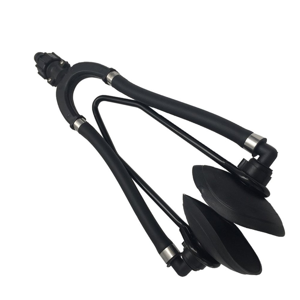 jojomis Outboard Boat Dual Water Feed Motor Flusher, Universal Round Ear Muff Cup for Engine Maintenance