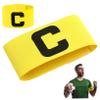JOINPAYA 3-Piece Yellow Soccer Captain Armbands, Nylon, Secure Fit view 1