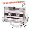 jojofuny Birthday Card with Sound, White Cardstock, 80-Time Repeatable Music Card with Recording Function and Button Batteries Included view 3