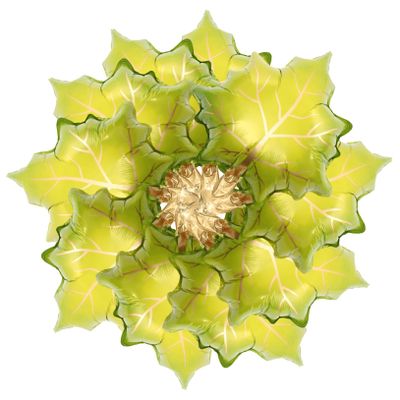 ABOOFAN 10-Pack Maple Leaf Foil Balloons