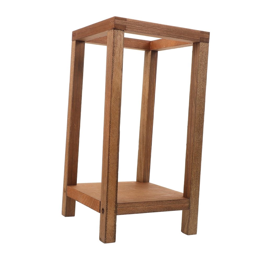 DIYEAH Wooden Flower Stand for Porch and Outdoor Plant Rack