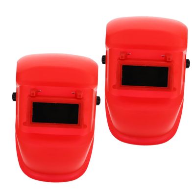 Tofficu 2-Piece Plastic Welding Protection Masks, High-Temperature Resistant Face Shields for Welding
