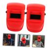 Tofficu 2-Piece Plastic Welding Protection Masks, High-Temperature Resistant Face Shields for Welding view 3
