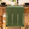 Boho Modern Table Runner with Tassels view 1