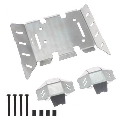 sporful 1/8 RC Car Chassis Armor Skid Plate Set, Stainless Steel, for AXP8 Gilamon Off-Road Vehicle