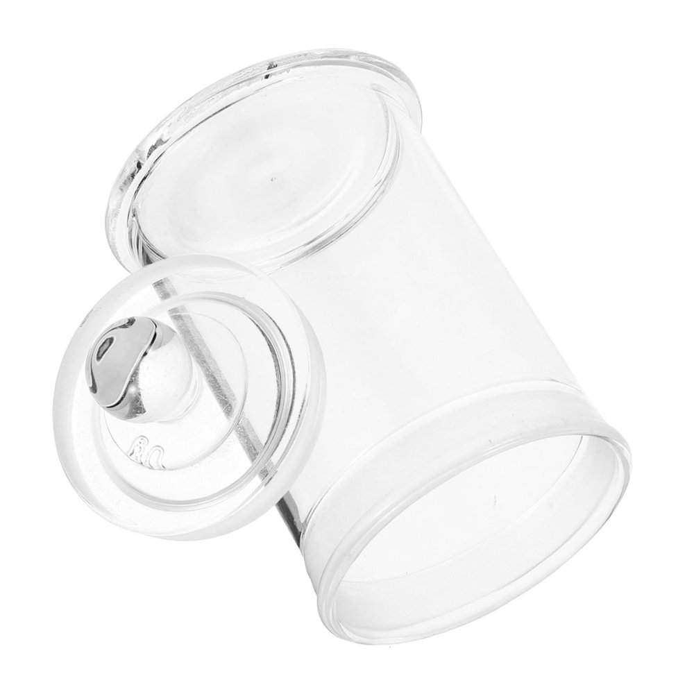 Round Glass Sample Container with Stopper and Lid for Laboratory Samples