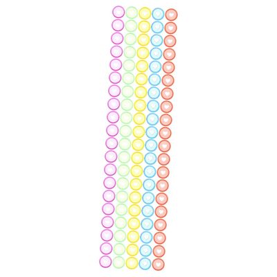 HOMSFOU 4 Sets of Binding Discs for Notebooks, 25 Pieces per Set