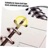 HOMSFOU 4 Sets of Binding Discs for Notebooks, 25 Pieces per Set view 3