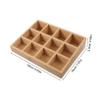 STOBAZA Wooden Spice Rack for Kitchen with Compartments, Beige, Space-Saving view 2
