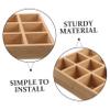 STOBAZA Wooden Spice Rack for Kitchen with Compartments, Beige, Space-Saving view 3
