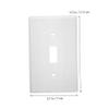 NUOBESTY 12V 3-Pole Toggle Switch Wall Plate, White PC, 4-Pack view 2