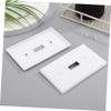 NUOBESTY 12V 3-Pole Toggle Switch Wall Plate, White PC, 4-Pack view 4
