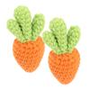 Yardwe Hand-Knitted Carrot Charms (2 Pieces) view 1