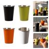 HUANGING 4 Stackable Stainless Steel Camping Cups, 350 ml view 2
