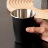 HUANGING 4 Stackable Stainless Steel Camping Cups, 350 ml view 3