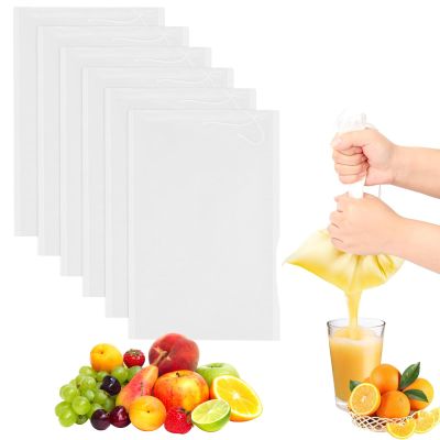 Nut Milk Bags, 5 Pack Reusable Organic Nylon Strainers