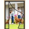 Side-Opening Magnetic Screen Door, Black, 120 x 255 cm view 1