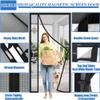 Side-Opening Magnetic Screen Door, Black, 120 x 255 cm view 2