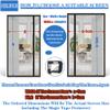 Side-Opening Magnetic Screen Door, Black, 120 x 255 cm view 4