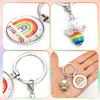 Rainbow Guardian Angel Keychain for School Kids view 3