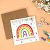 Rainbow Guardian Angel Keychain for School Kids view 4