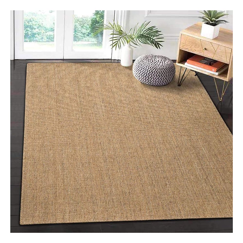 Handmade Natural Sisal Rug with Coarse Texture, Beige