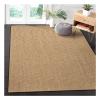 Handmade Natural Sisal Rug with Coarse Texture, Beige view 1