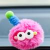 Car Decor – 5-Piece Cute Coal Ball Plush Dashboard Decorations view 3