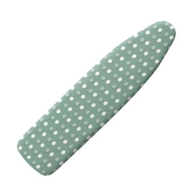 Green Polka-Dot Ironing Board Cover with Hook-and-Loop Fasteners