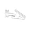 DQ-PP Curtain Track Clips with Clamp (10 pcs) White Aluminum 1-/2-Track System view 1