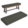 HJZPWB Outdoor Bench Cushion with Removable Cover, Gray, 120 x 50 x 3 cm view 1