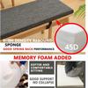 Indoor/Outdoor Bench Cushion, Foam-Filled, Non-Slip, Removable Washable Cover, Light Coffee, 140 x 25 cm view 2