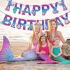 Gleemix Mermaid Happy Birthday Banner view 4