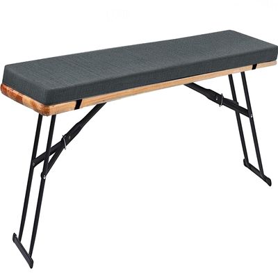 RTSFKFS Indoor/Outdoor Bench Cushion, Dark Gray, 160 x 28 cm