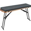 RTSFKFS Indoor/Outdoor Bench Cushion, Dark Gray, 160 x 28 cm view 1