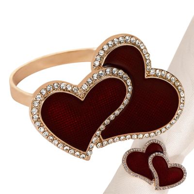 Heart-Shaped Napkin Holder Rings