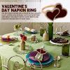 Heart-Shaped Napkin Holder Rings view 3