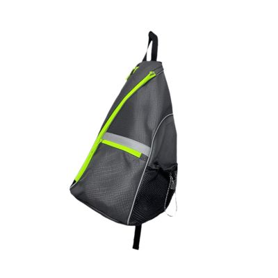 Pickleball Crossbody Bag for Women, Reversible, Adjustable Zipper, Lightweight, Black