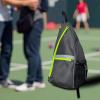 Pickleball Crossbody Bag for Women, Reversible, Adjustable Zipper, Lightweight, Black view 4