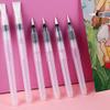 Water Brush Pens, Flat Tip, Refillable, for Gouache, Watercolor, Art, Illustrations, Painting, 3/6 Pieces view 2