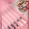 Water Brush Pens, Flat Tip, Refillable, for Gouache, Watercolor, Art, Illustrations, Painting, 3/6 Pieces view 4