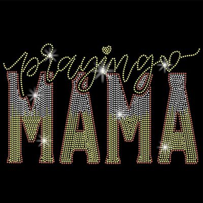 SUPERDANT Praying MAMA Rhinestone Transfer