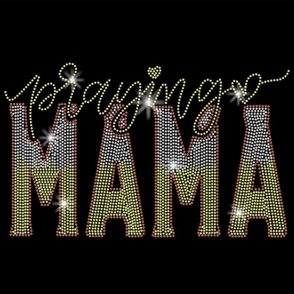 SUPERDANT Praying MAMA Rhinestone Transfer