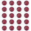 letsinstyle 20 Pack 20mm Red Buttons with Faux Leather Cover view 1