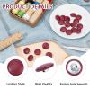 letsinstyle 20 Pack 20mm Red Buttons with Faux Leather Cover view 3