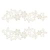 White Floral Lace Appliqué, Embroidered, Guipure, Wedding Lace Motif Patches view 1