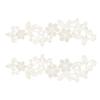 White Floral Lace Appliqué, Embroidered, Guipure, Wedding Lace Motif Patches view 2