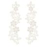White Floral Lace Appliqué, Embroidered, Guipure, Wedding Lace Motif Patches view 4