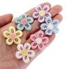 Crochet Flower Appliqué, 28 mm, 20 Pieces view 2